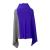 Slater Zorn color block 100% cashmere poncho